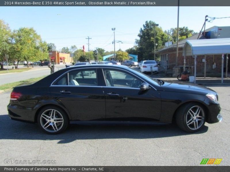 Obsidian Black Metallic / Porcelain/Black 2014 Mercedes-Benz E 350 4Matic Sport Sedan