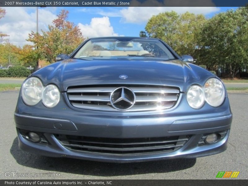 Cadet Blue Metallic / Stone 2007 Mercedes-Benz CLK 350 Cabriolet