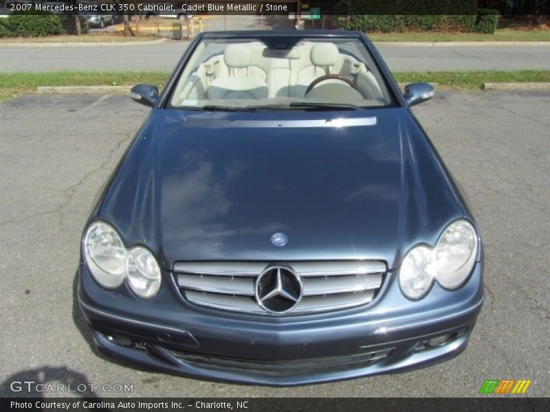 Cadet Blue Metallic / Stone 2007 Mercedes-Benz CLK 350 Cabriolet