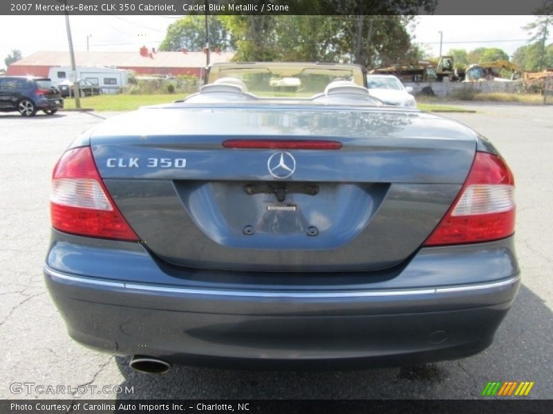 Cadet Blue Metallic / Stone 2007 Mercedes-Benz CLK 350 Cabriolet