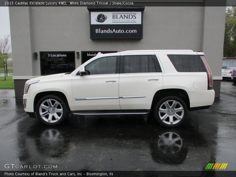 White Diamond Tricoat / Shale/Cocoa 2015 Cadillac Escalade Luxury 4WD