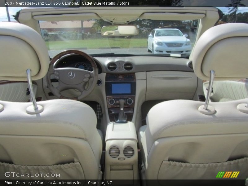 Cadet Blue Metallic / Stone 2007 Mercedes-Benz CLK 350 Cabriolet