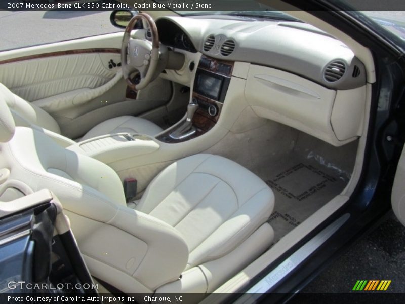 Cadet Blue Metallic / Stone 2007 Mercedes-Benz CLK 350 Cabriolet