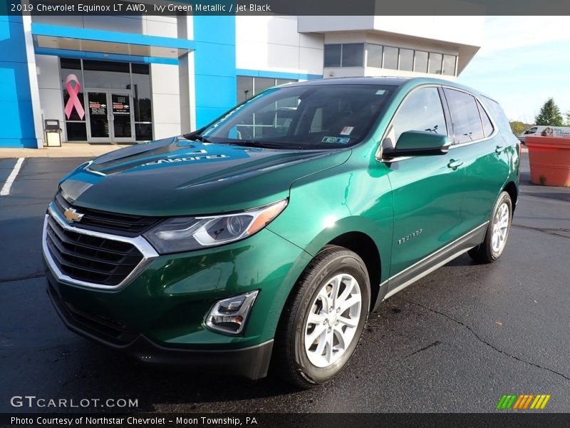 Ivy Green Metallic / Jet Black 2019 Chevrolet Equinox LT AWD