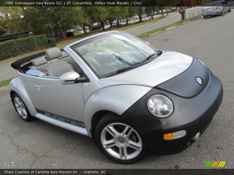 Reflex Silver Metallic / Grey 2005 Volkswagen New Beetle GLS 1.8T Convertible