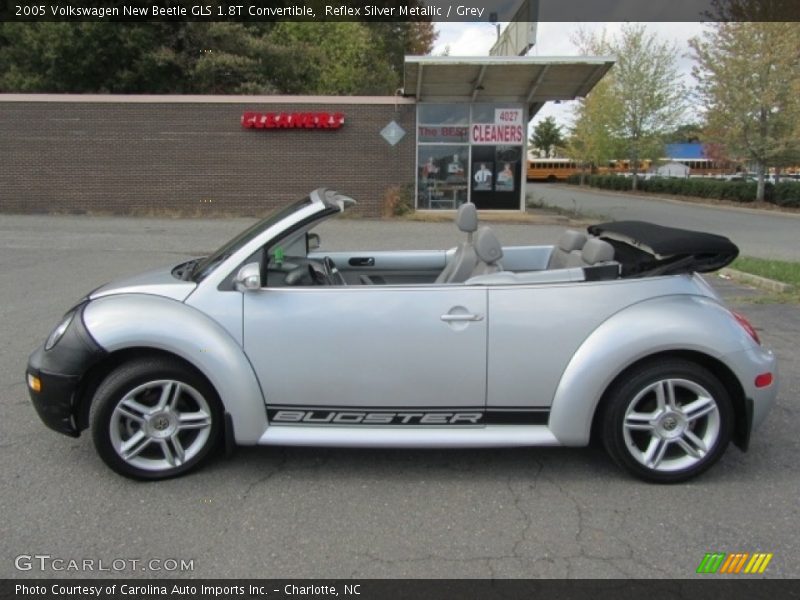 Reflex Silver Metallic / Grey 2005 Volkswagen New Beetle GLS 1.8T Convertible