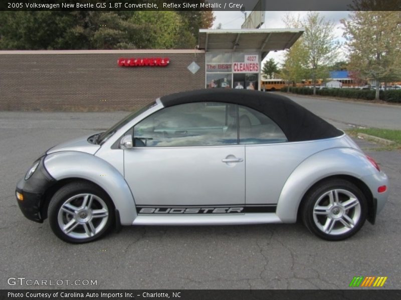 Reflex Silver Metallic / Grey 2005 Volkswagen New Beetle GLS 1.8T Convertible