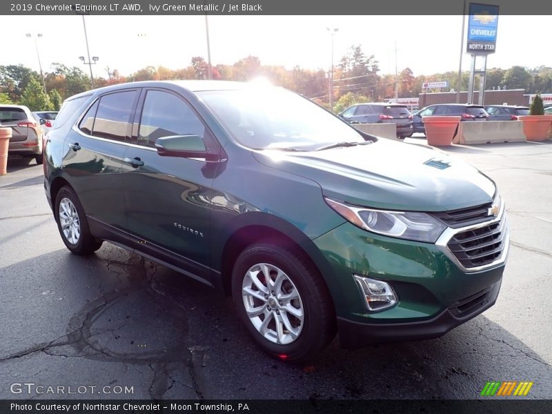 Ivy Green Metallic / Jet Black 2019 Chevrolet Equinox LT AWD