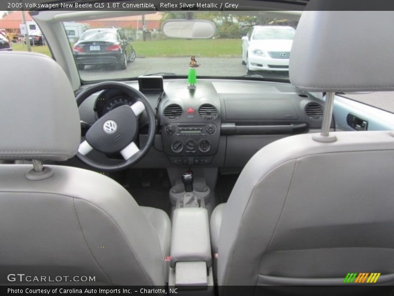 Reflex Silver Metallic / Grey 2005 Volkswagen New Beetle GLS 1.8T Convertible