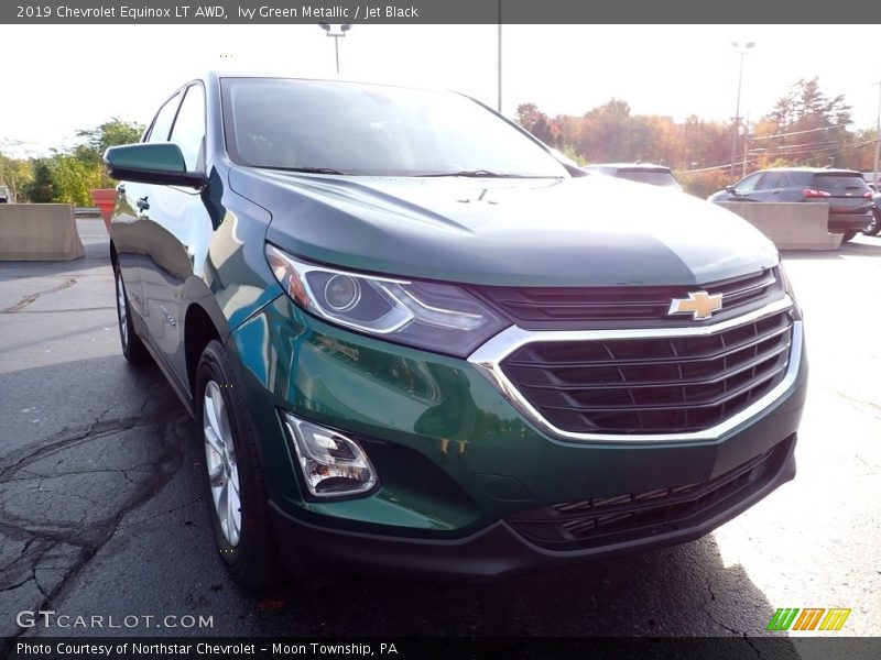 Ivy Green Metallic / Jet Black 2019 Chevrolet Equinox LT AWD