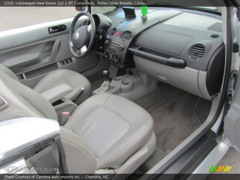 Reflex Silver Metallic / Grey 2005 Volkswagen New Beetle GLS 1.8T Convertible