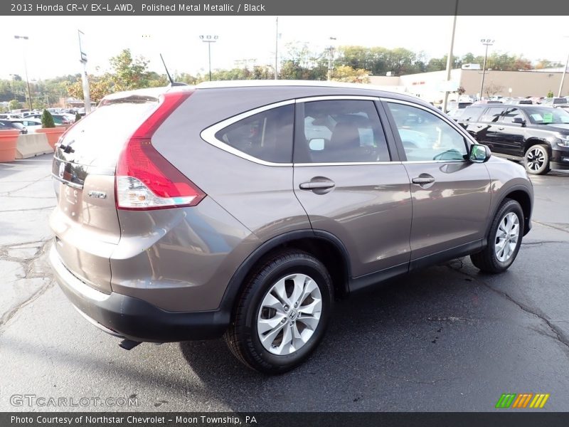 Polished Metal Metallic / Black 2013 Honda CR-V EX-L AWD
