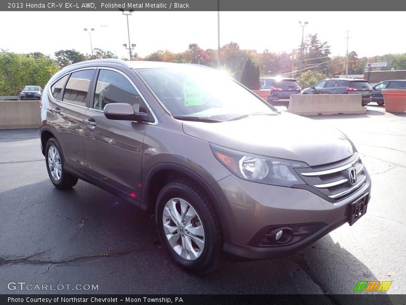 Polished Metal Metallic / Black 2013 Honda CR-V EX-L AWD