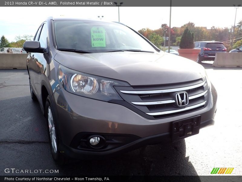 Polished Metal Metallic / Black 2013 Honda CR-V EX-L AWD