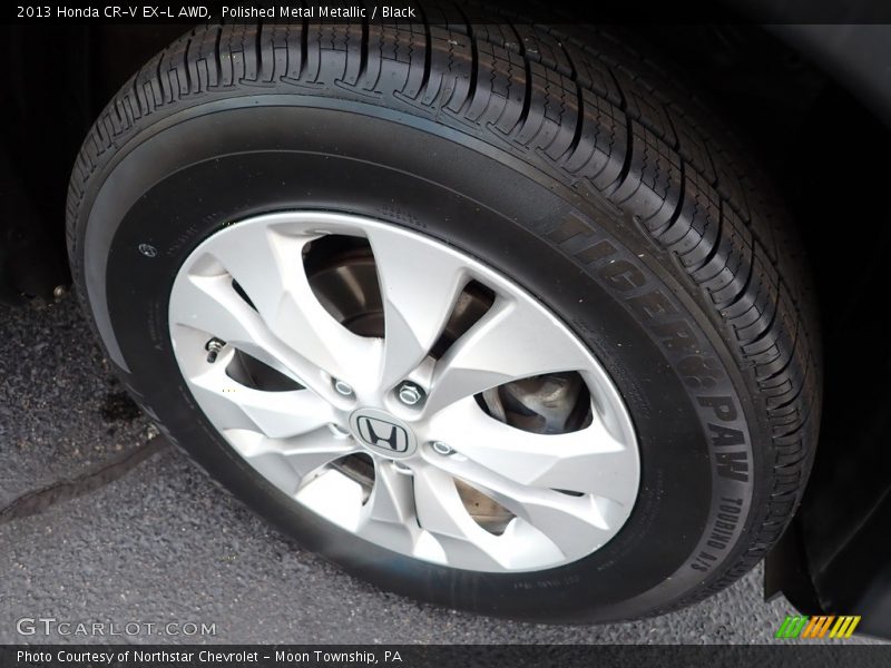 Polished Metal Metallic / Black 2013 Honda CR-V EX-L AWD