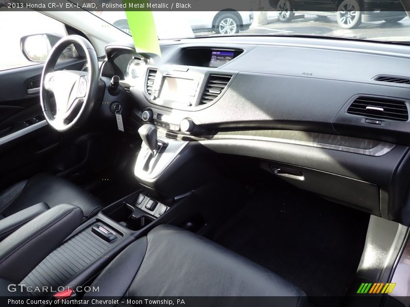 Polished Metal Metallic / Black 2013 Honda CR-V EX-L AWD