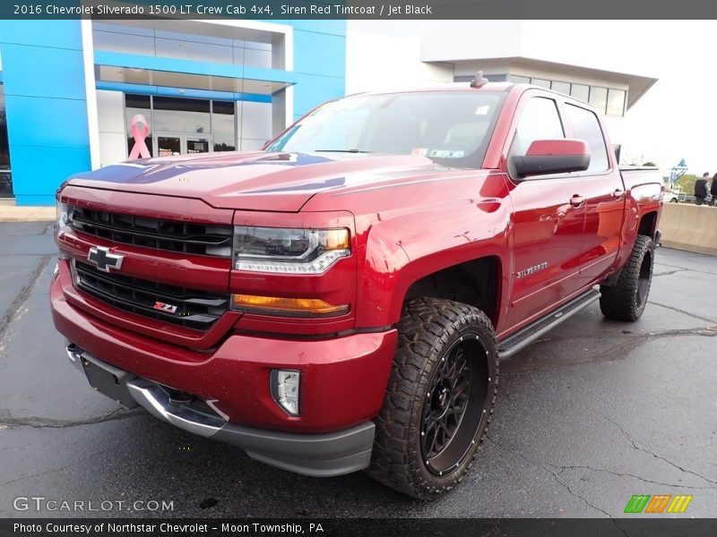 Siren Red Tintcoat / Jet Black 2016 Chevrolet Silverado 1500 LT Crew Cab 4x4