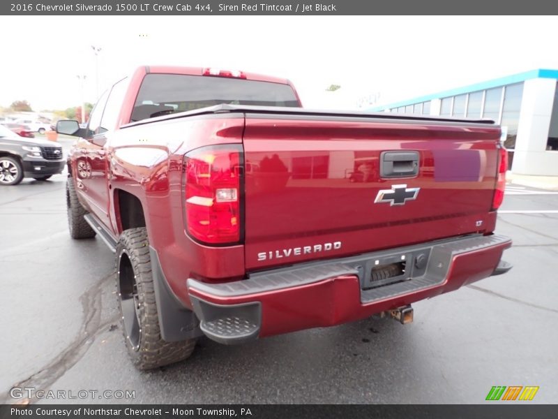 Siren Red Tintcoat / Jet Black 2016 Chevrolet Silverado 1500 LT Crew Cab 4x4