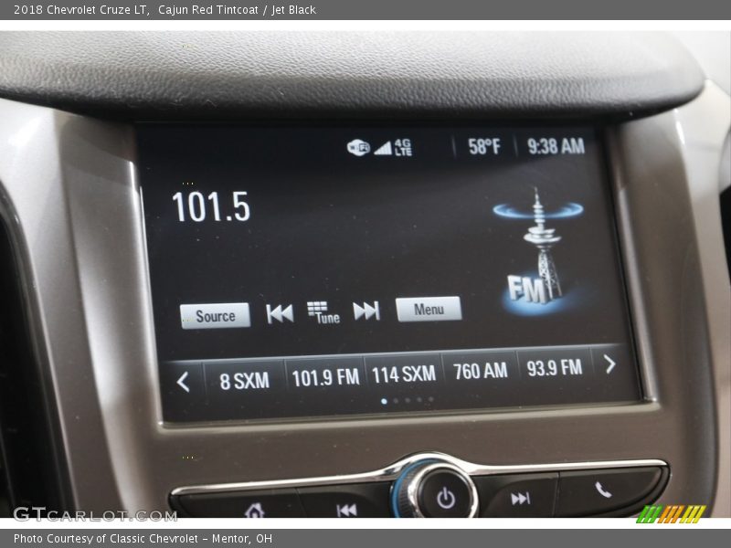 Cajun Red Tintcoat / Jet Black 2018 Chevrolet Cruze LT