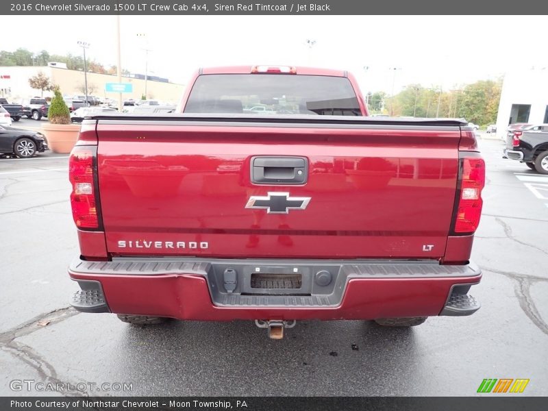 Siren Red Tintcoat / Jet Black 2016 Chevrolet Silverado 1500 LT Crew Cab 4x4