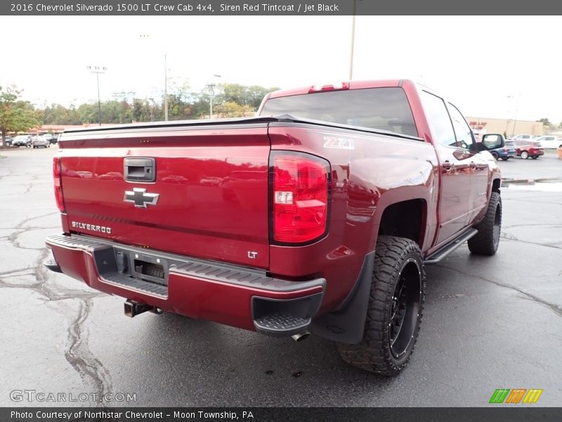 Siren Red Tintcoat / Jet Black 2016 Chevrolet Silverado 1500 LT Crew Cab 4x4