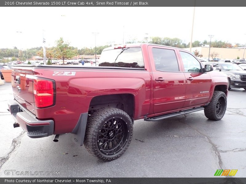 Siren Red Tintcoat / Jet Black 2016 Chevrolet Silverado 1500 LT Crew Cab 4x4