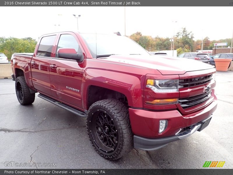 Siren Red Tintcoat / Jet Black 2016 Chevrolet Silverado 1500 LT Crew Cab 4x4