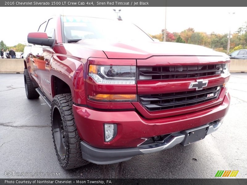 Siren Red Tintcoat / Jet Black 2016 Chevrolet Silverado 1500 LT Crew Cab 4x4