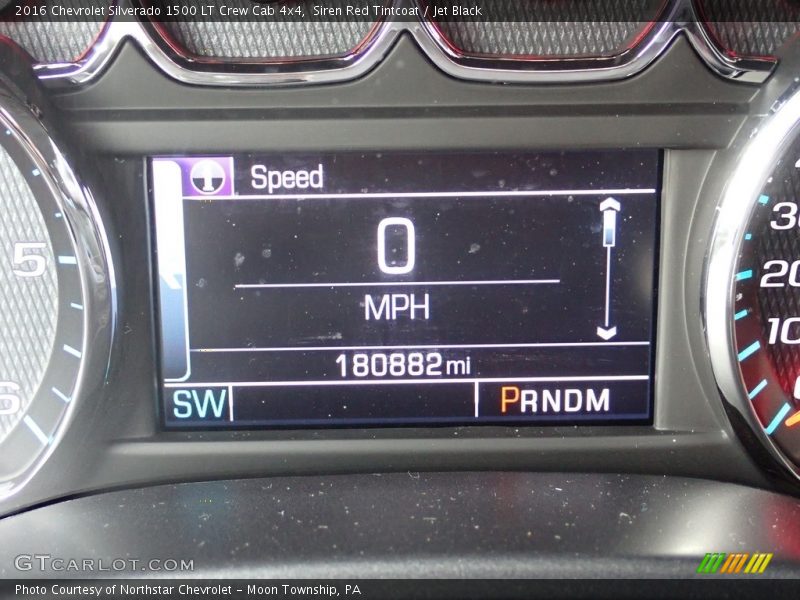 Siren Red Tintcoat / Jet Black 2016 Chevrolet Silverado 1500 LT Crew Cab 4x4