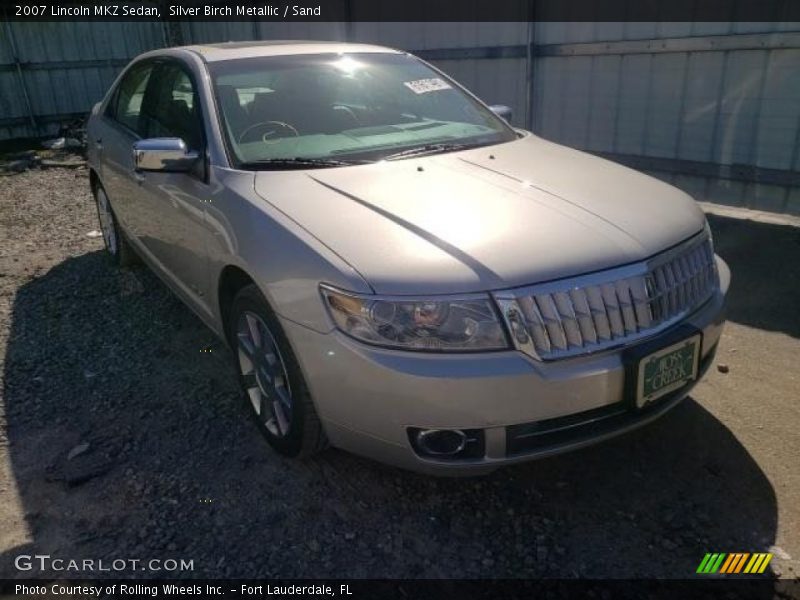 Silver Birch Metallic / Sand 2007 Lincoln MKZ Sedan