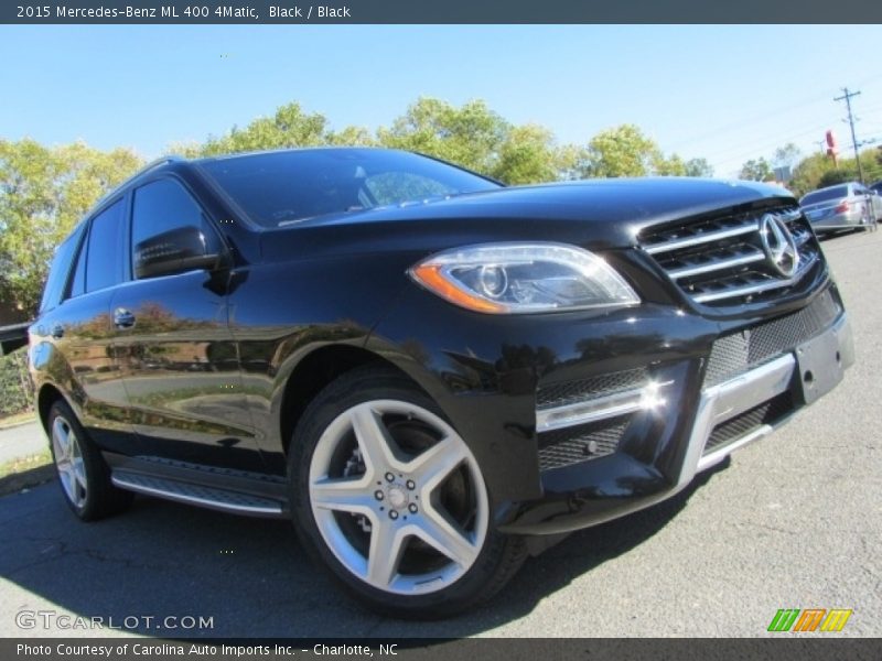 Black / Black 2015 Mercedes-Benz ML 400 4Matic
