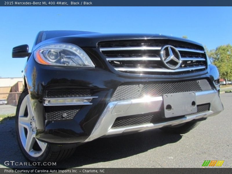 Black / Black 2015 Mercedes-Benz ML 400 4Matic