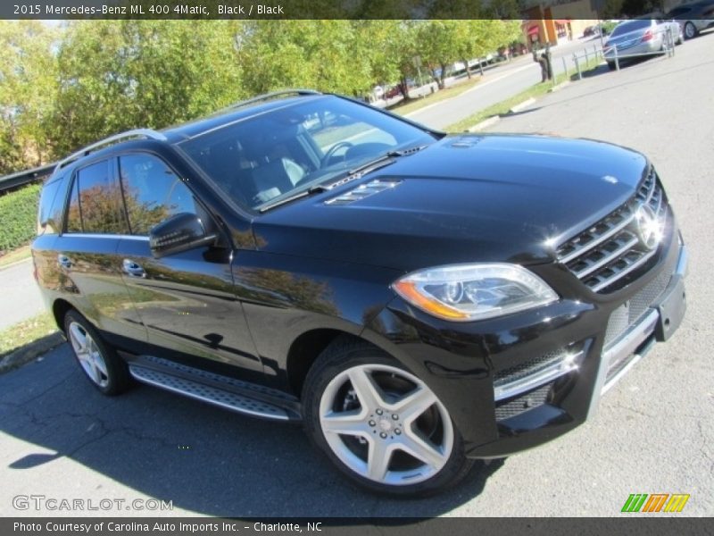 Black / Black 2015 Mercedes-Benz ML 400 4Matic