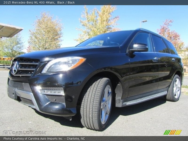 Black / Black 2015 Mercedes-Benz ML 400 4Matic
