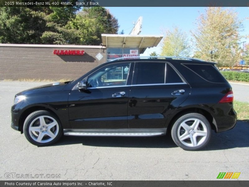 Black / Black 2015 Mercedes-Benz ML 400 4Matic