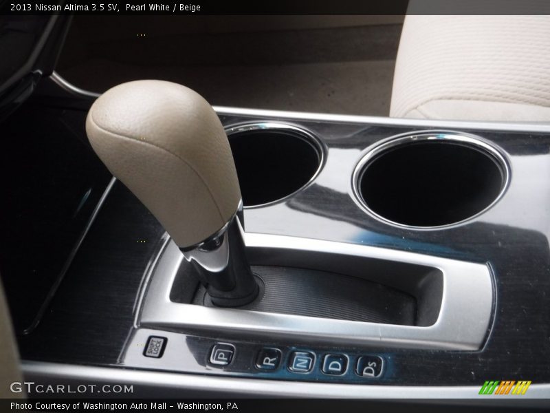 Pearl White / Beige 2013 Nissan Altima 3.5 SV