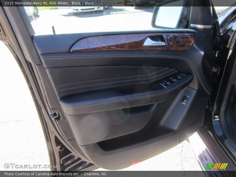 Black / Black 2015 Mercedes-Benz ML 400 4Matic