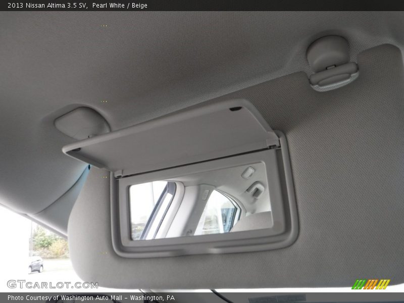 Pearl White / Beige 2013 Nissan Altima 3.5 SV