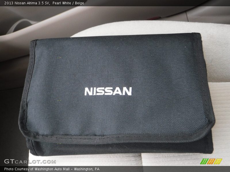 Pearl White / Beige 2013 Nissan Altima 3.5 SV