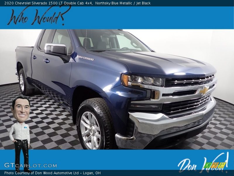 Northsky Blue Metallic / Jet Black 2020 Chevrolet Silverado 1500 LT Double Cab 4x4