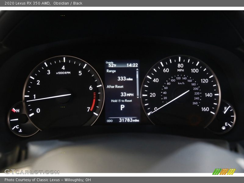 Obsidian / Black 2020 Lexus RX 350 AWD