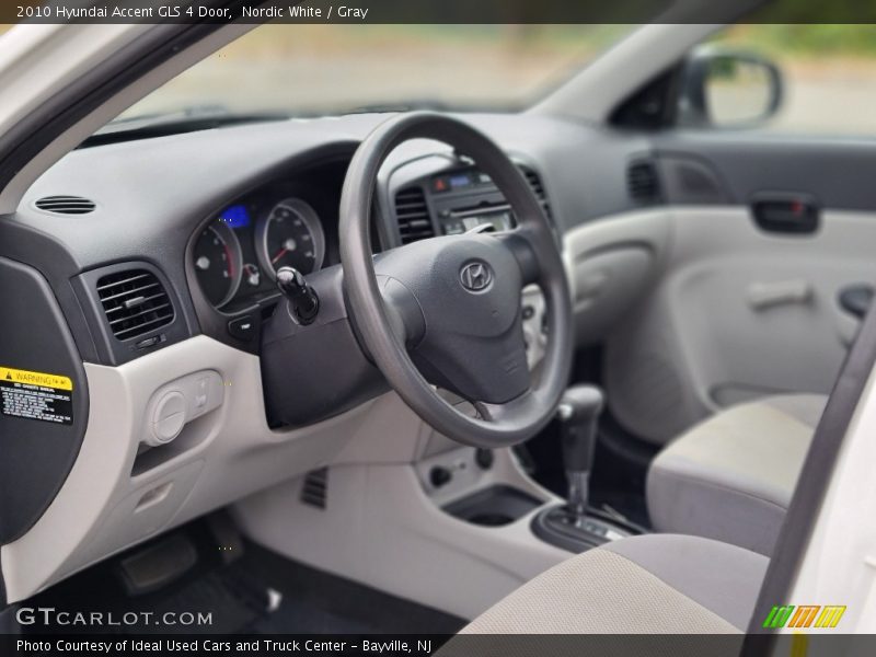 Nordic White / Gray 2010 Hyundai Accent GLS 4 Door