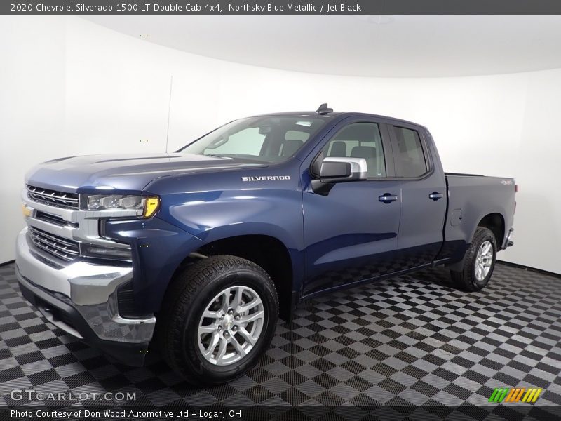 Northsky Blue Metallic / Jet Black 2020 Chevrolet Silverado 1500 LT Double Cab 4x4