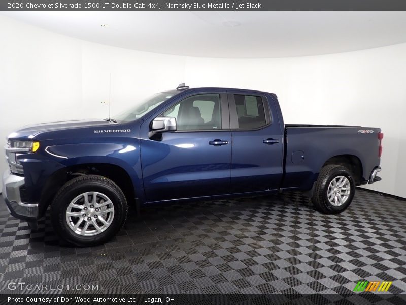 Northsky Blue Metallic / Jet Black 2020 Chevrolet Silverado 1500 LT Double Cab 4x4