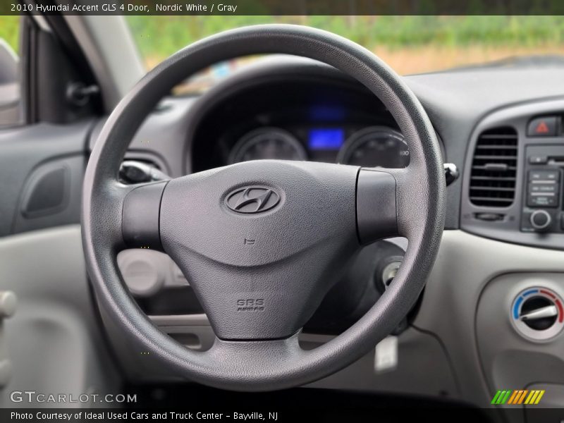 Nordic White / Gray 2010 Hyundai Accent GLS 4 Door