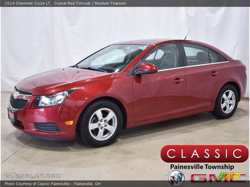 Crystal Red Tintcoat / Medium Titanium 2014 Chevrolet Cruze LT