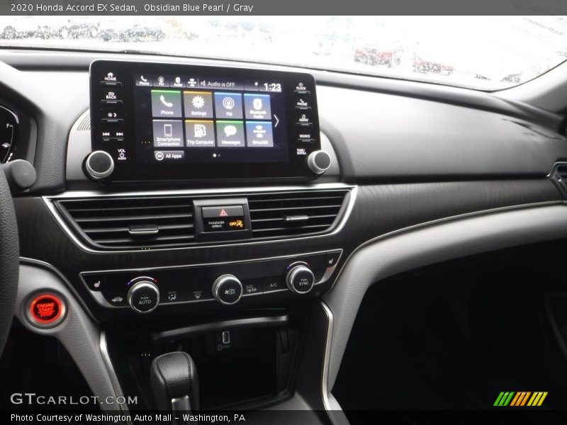 Obsidian Blue Pearl / Gray 2020 Honda Accord EX Sedan
