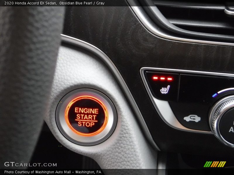 Obsidian Blue Pearl / Gray 2020 Honda Accord EX Sedan