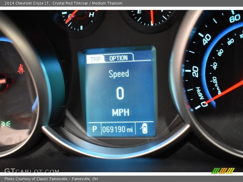Crystal Red Tintcoat / Medium Titanium 2014 Chevrolet Cruze LT