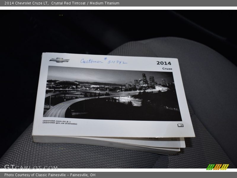 Crystal Red Tintcoat / Medium Titanium 2014 Chevrolet Cruze LT